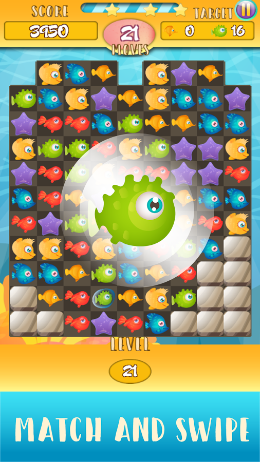 Fish Adventure - Mermaid Match 3 Connect截图5