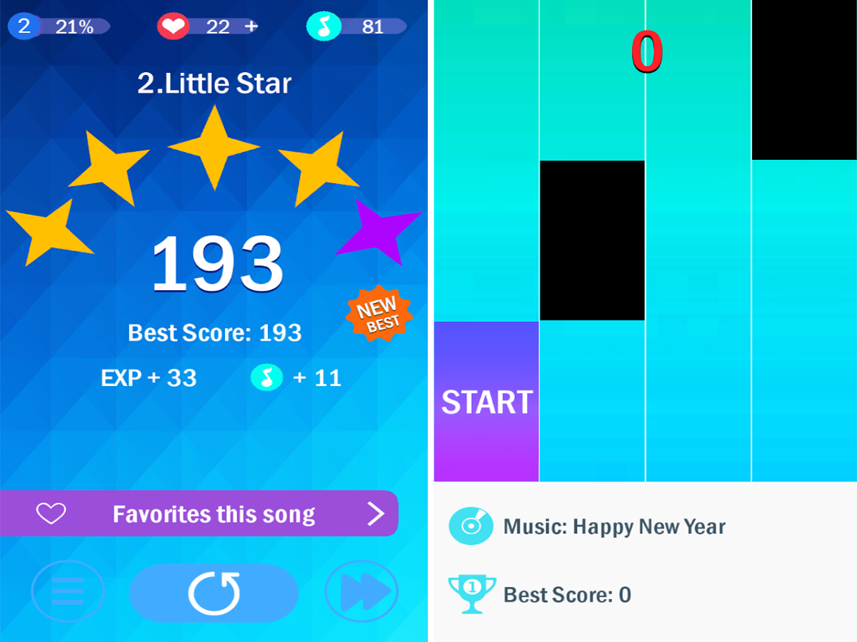 Piano Tiles 1 Blue - Music - 2018截图3