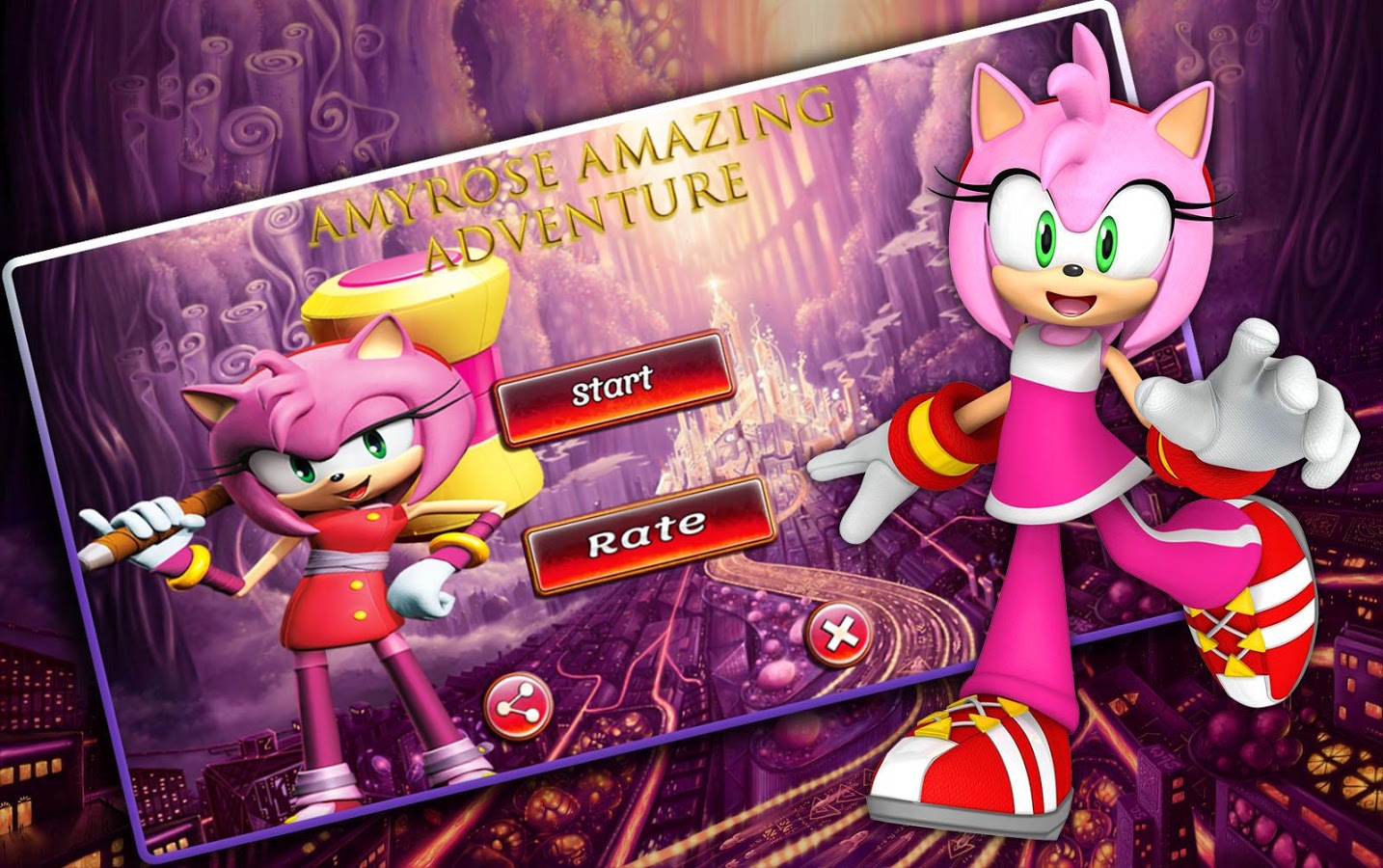 Super Amyrose : Cartoon Adventure Sonic Run & Jump截图5