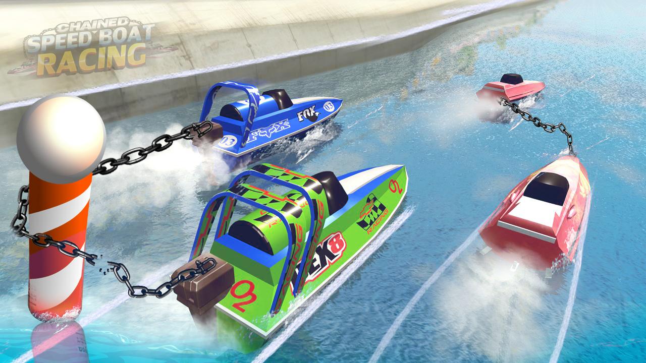 Chained Speed Boat Racing截图1