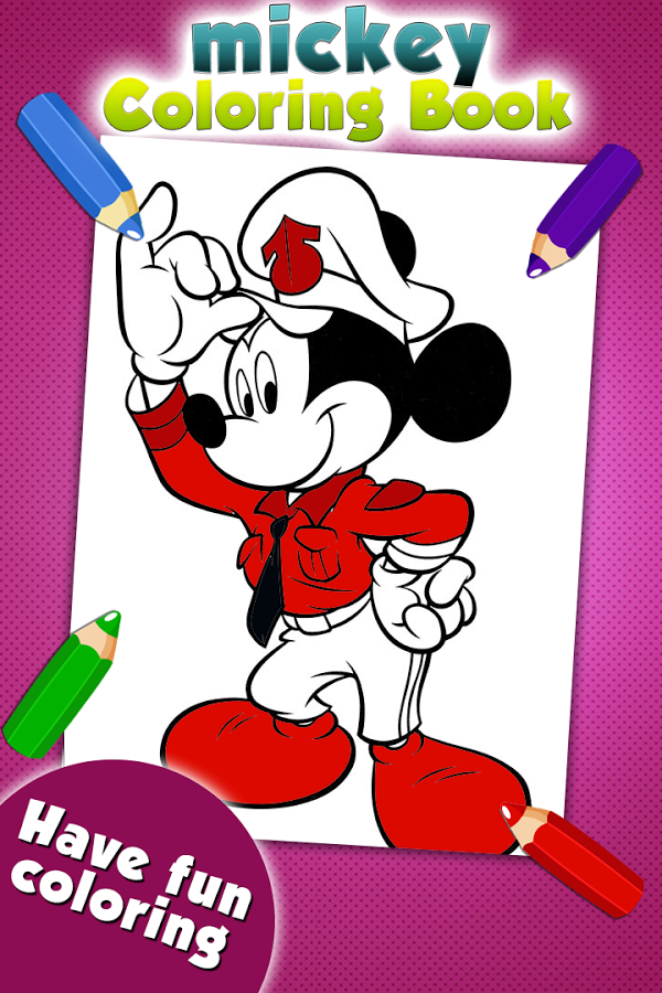 Mickey Coloring Game For Mouse截图1