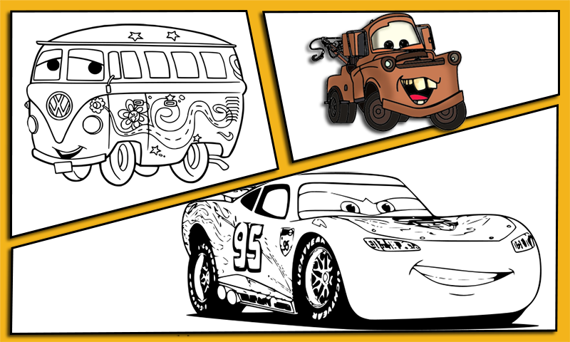 Mcqueen Coloring pages 2 Cars 3 - Coloring Mcqueen截图2