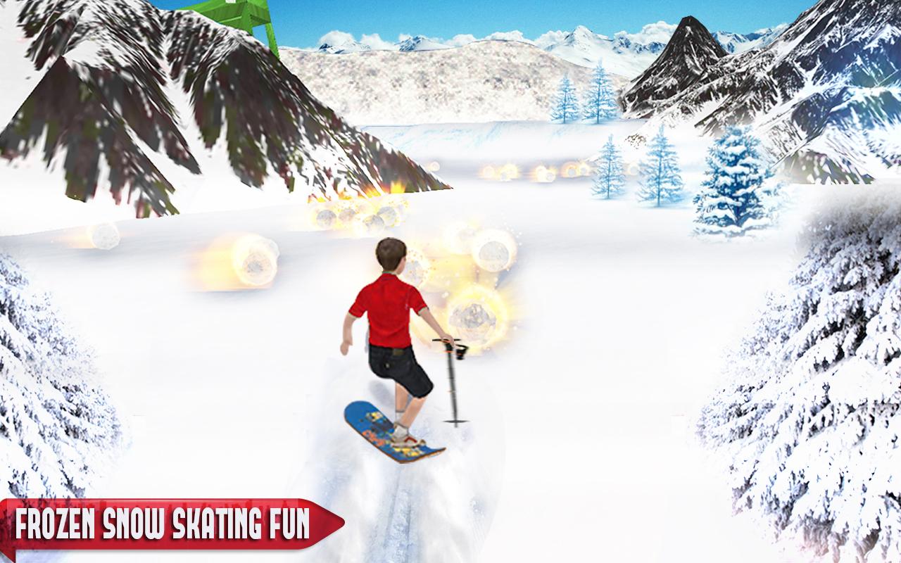 雪 溜冰 冒险 雪 游戏截图2