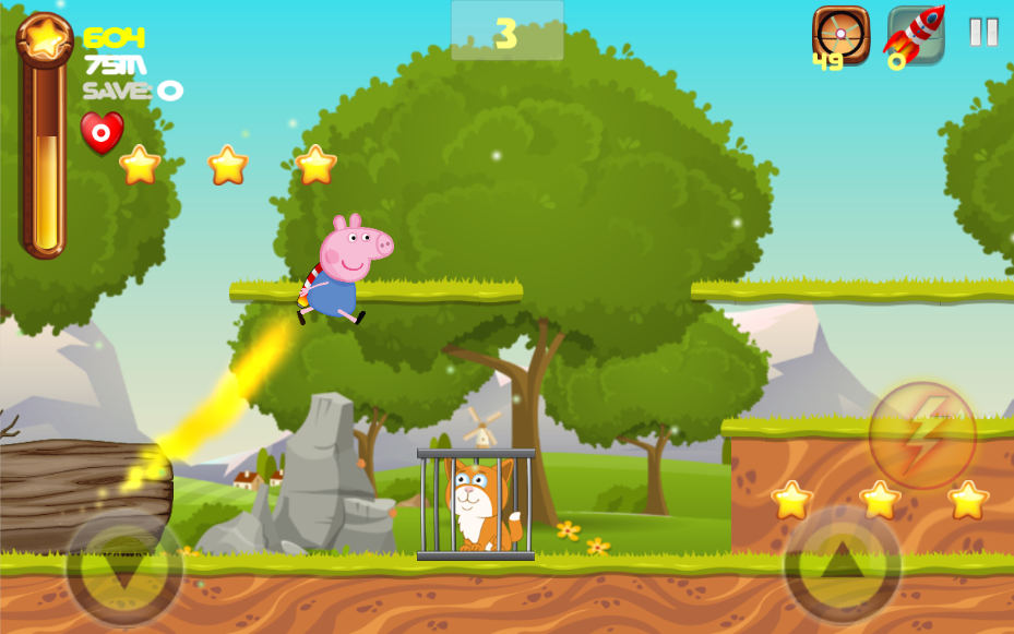 Pepa the Super Pig Adventure - Cartoon Kids Game截图1