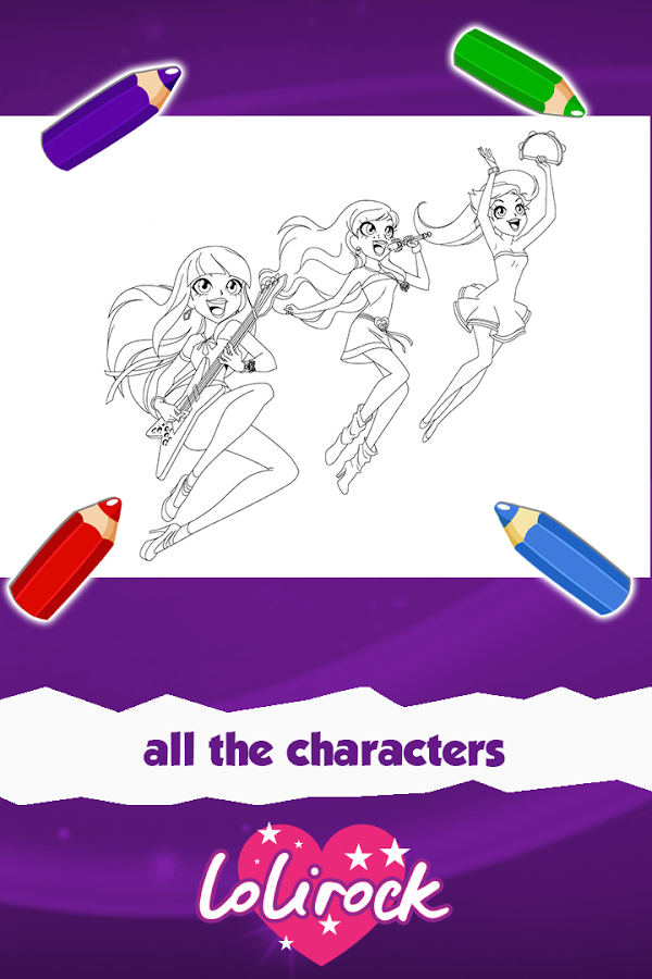 Loli Girls Coloring Game截图1