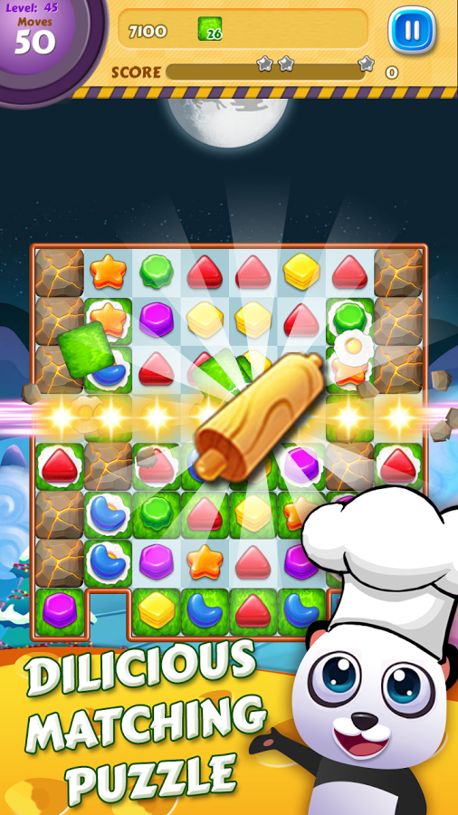 Panda Kitchen - Cookie Match 3截图5