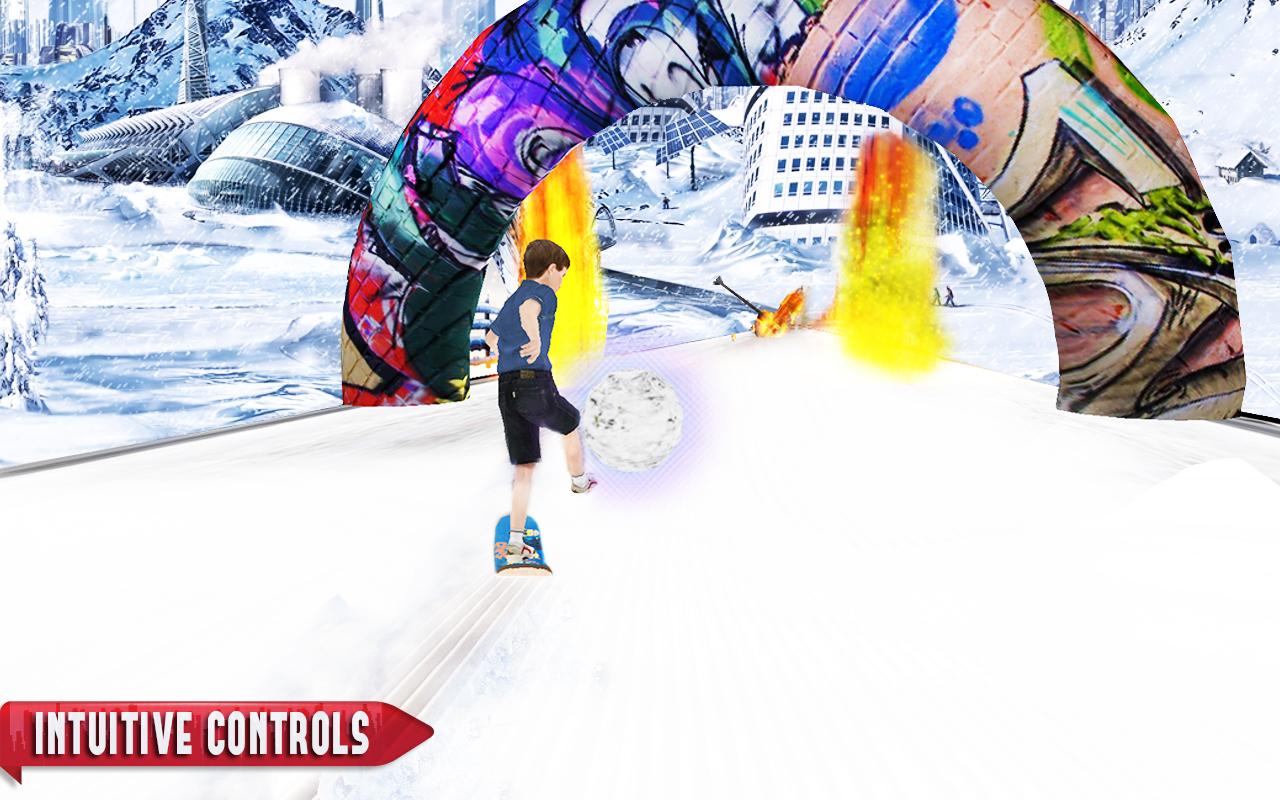 雪 溜冰 冒险 雪 游戏截图1