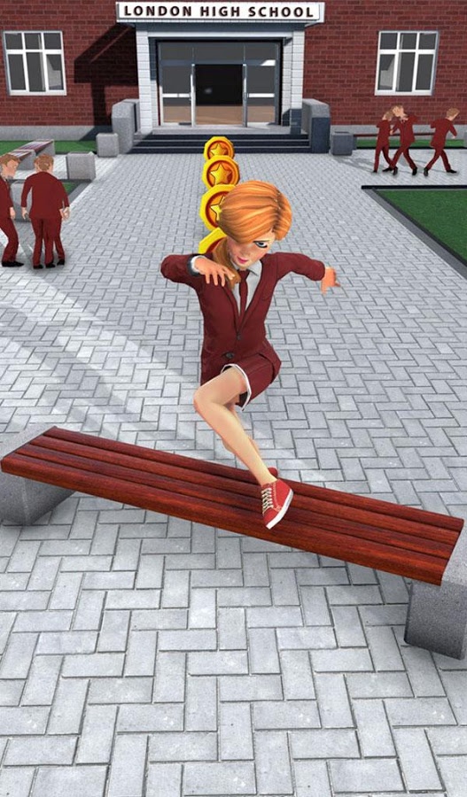 High School Girl Running Games: Girl Survival截图2