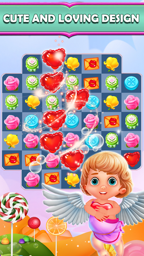 Valentine Mania - Match 3 Puzzle截图5