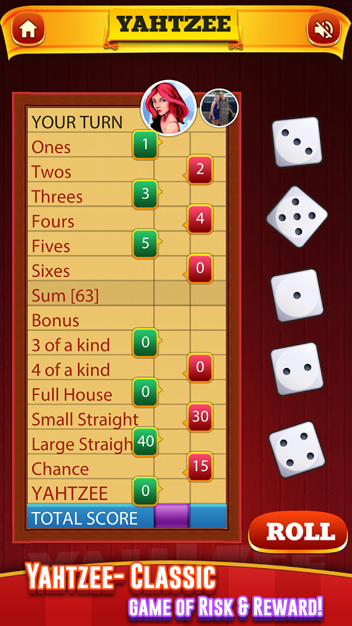 Yahtzee Dice Game截图4