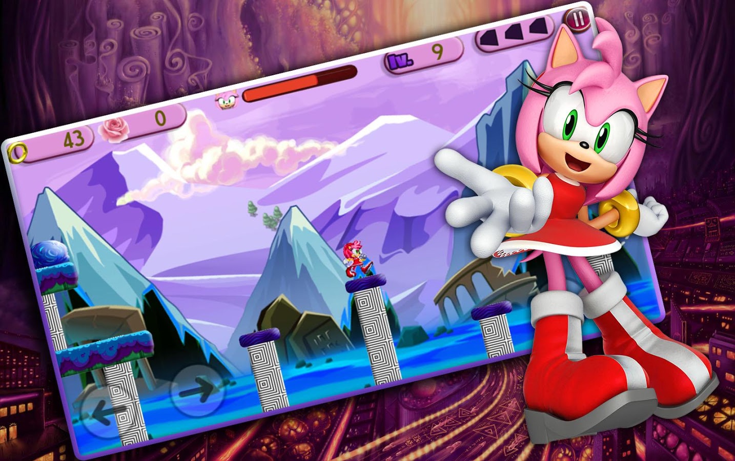 Super Amyrose : Cartoon Adventure Sonic Run & Jump截图2