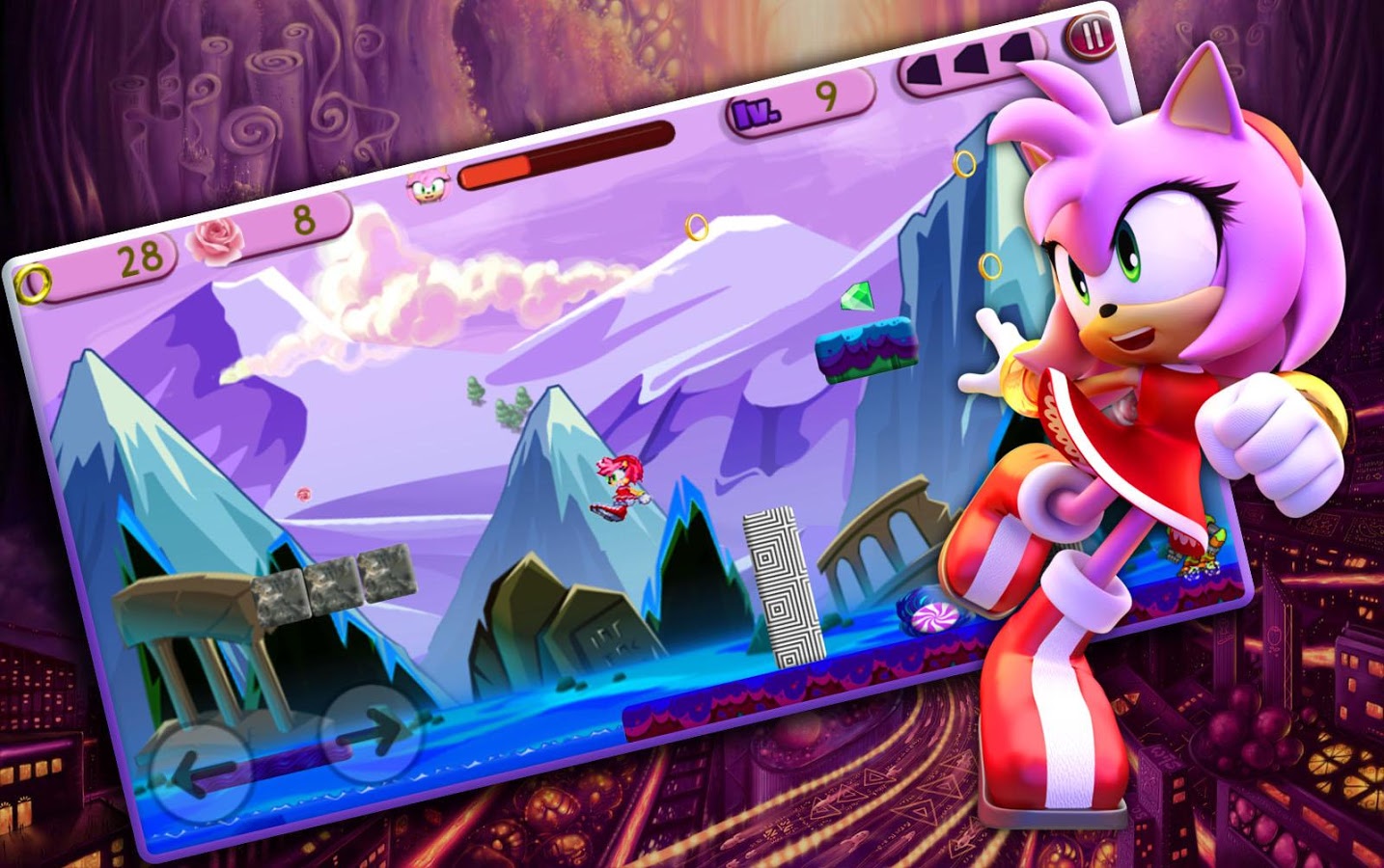 Super Amyrose : Cartoon Adventure Sonic Run & Jump截图3