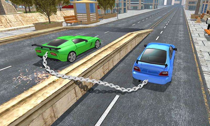 Impossible Chained Cars Match截图2