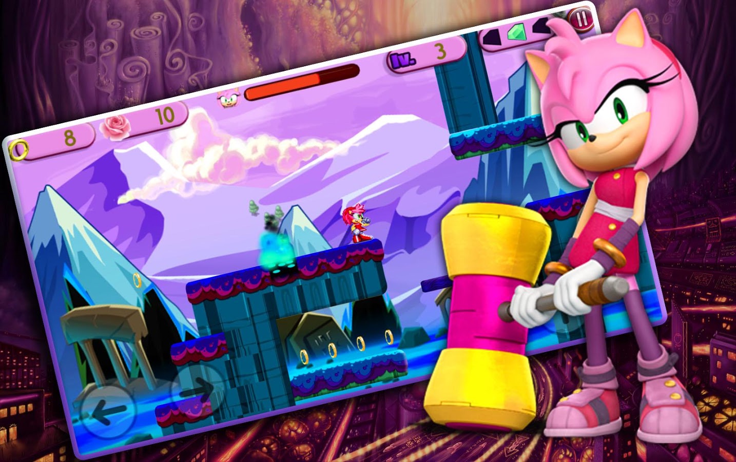 Super Amyrose : Cartoon Adventure Sonic Run & Jump截图4