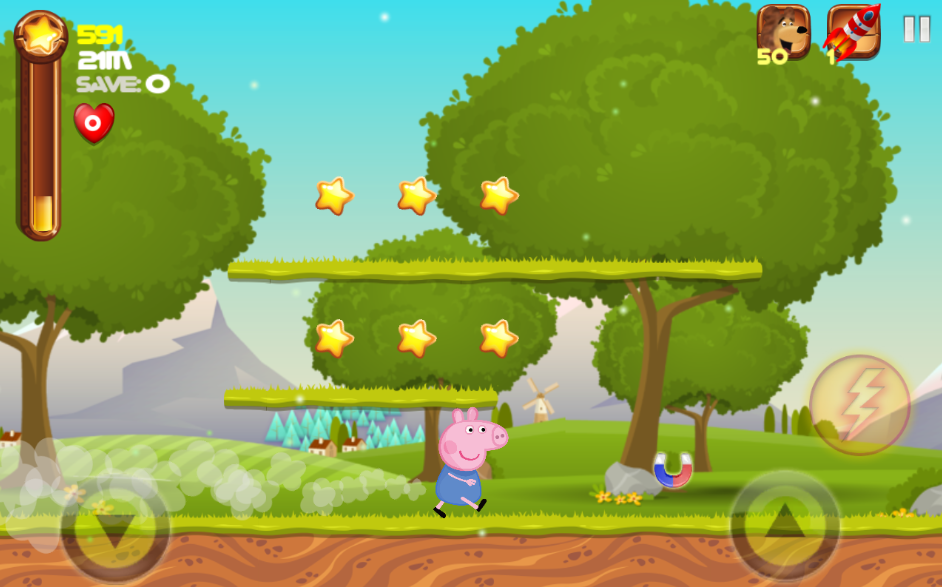 Pepa the Super Pig Adventure - Cartoon Kids Game截图2