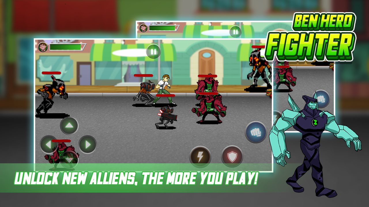 Little Ben Alien Hero - Fight Alien Flames截图3