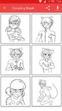 Coloring pages for Ladybug and Cat Noir截图1