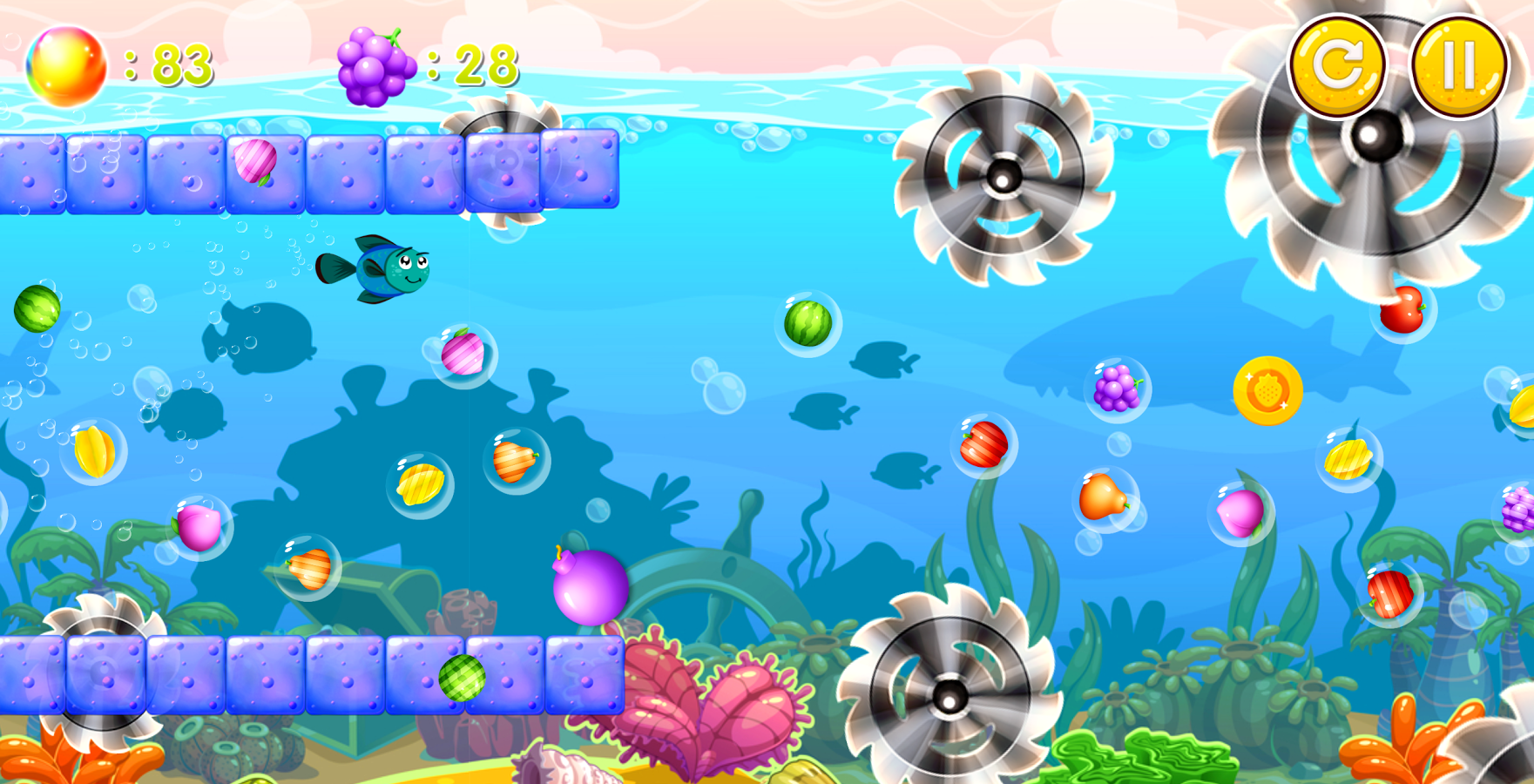 Veggie Shark Sea Adventure截图1