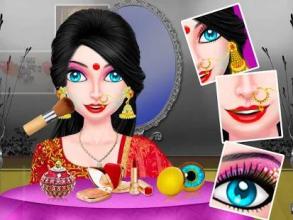 Indian Bhabhi Makeup Salon Game截图3