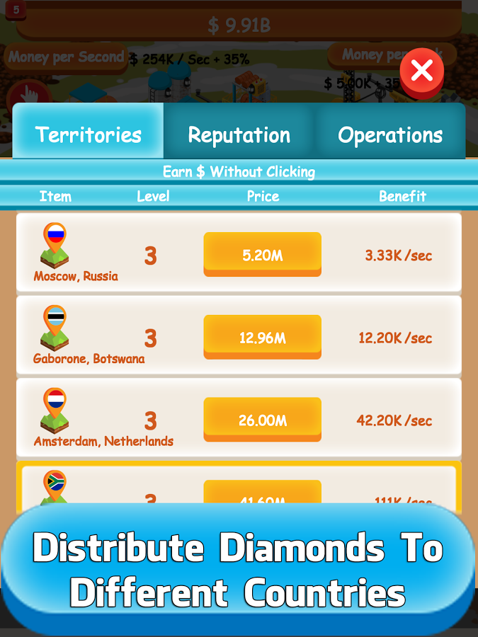 Diamond Tycoon - Idle Clicker & Tap Inc Game Free截图4