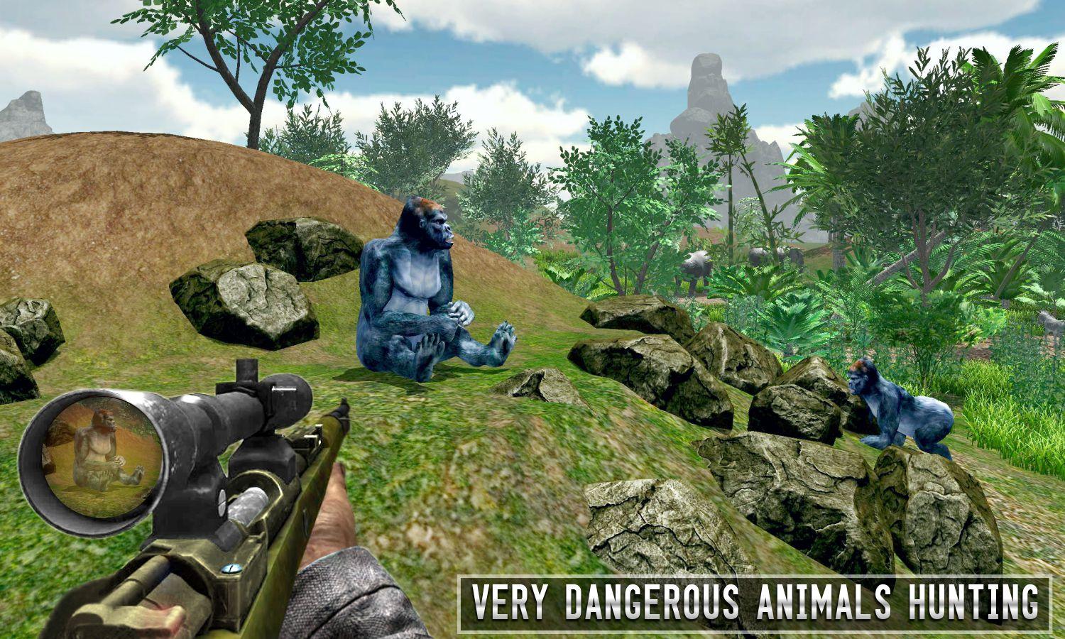 Jungle Animal Sniper Hunter 3d截图2