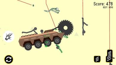 Stickman Turbo Dismount : Mad Destroyer截图2