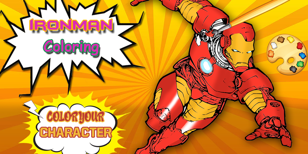 Iron-man Coloring pages :Superheroes Coloring book截图2