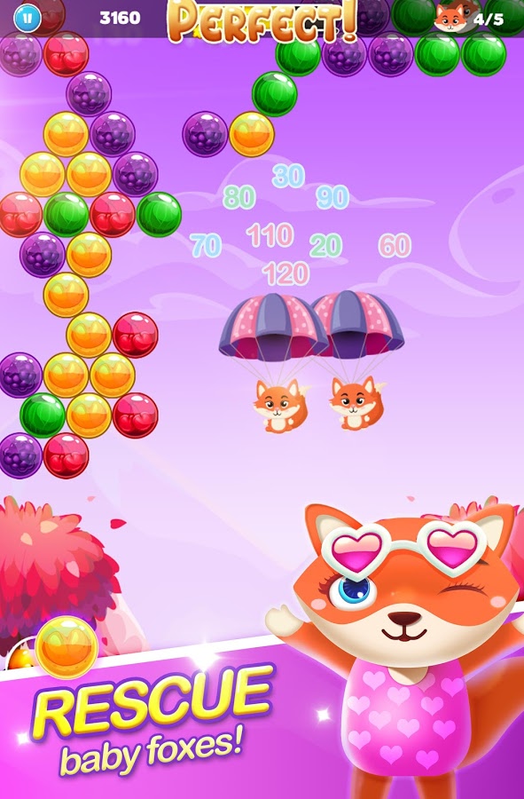 Bubble Shooter: Fox Rescue截图3