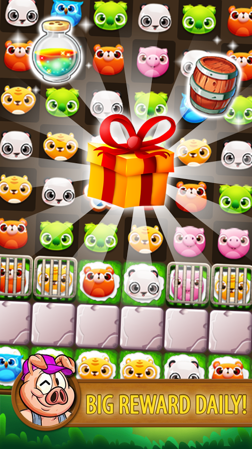 Tiny Farm - Pet Match 3截图3