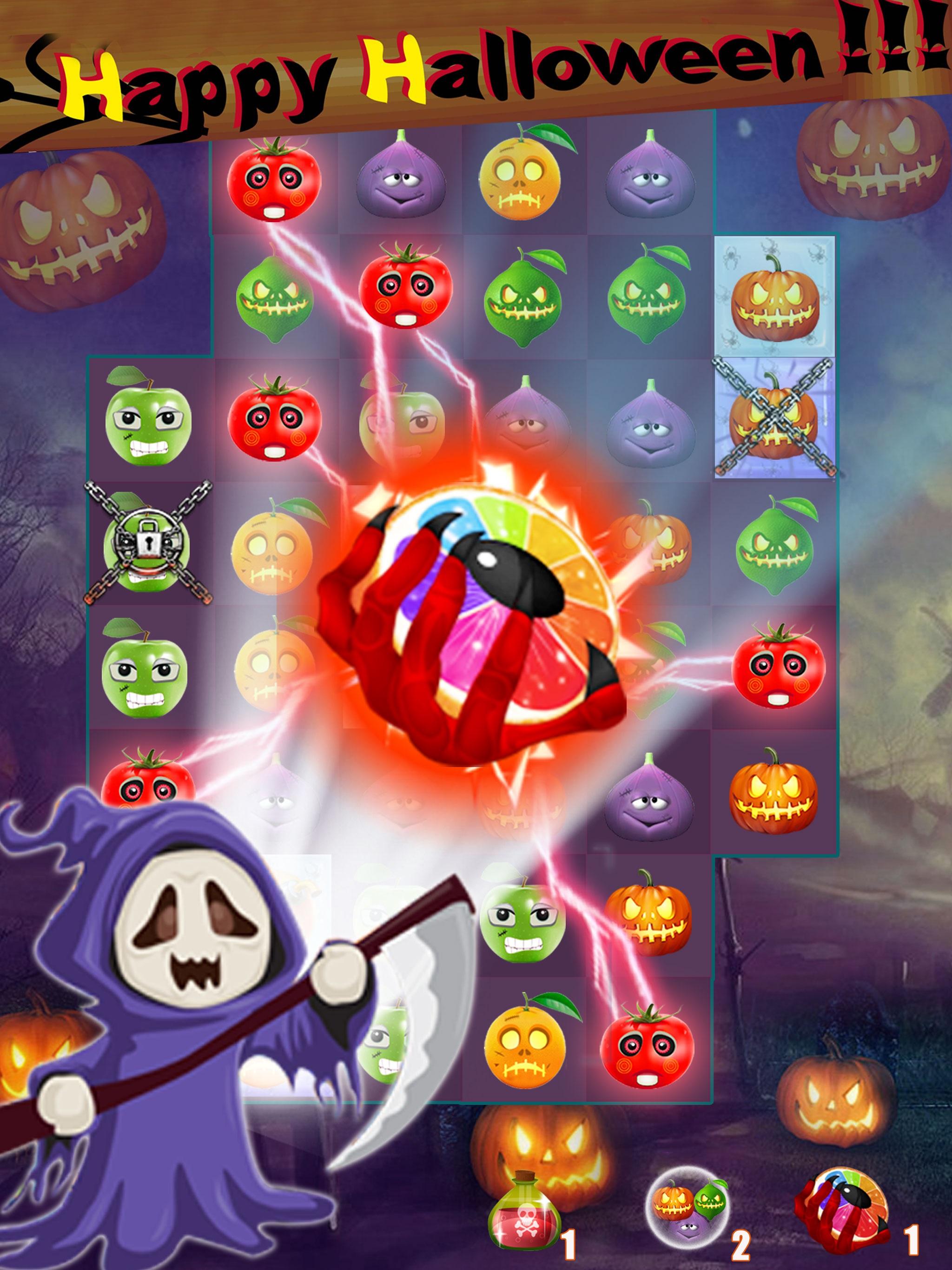 Fruit Halloween Match 3截图4