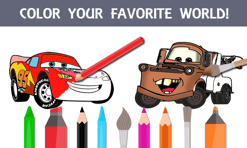 Mcqueen Coloring pages Cars 3截图4