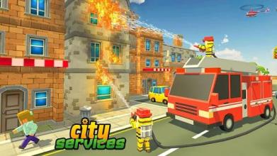 Blocky Vegas City Rescue Services截图2