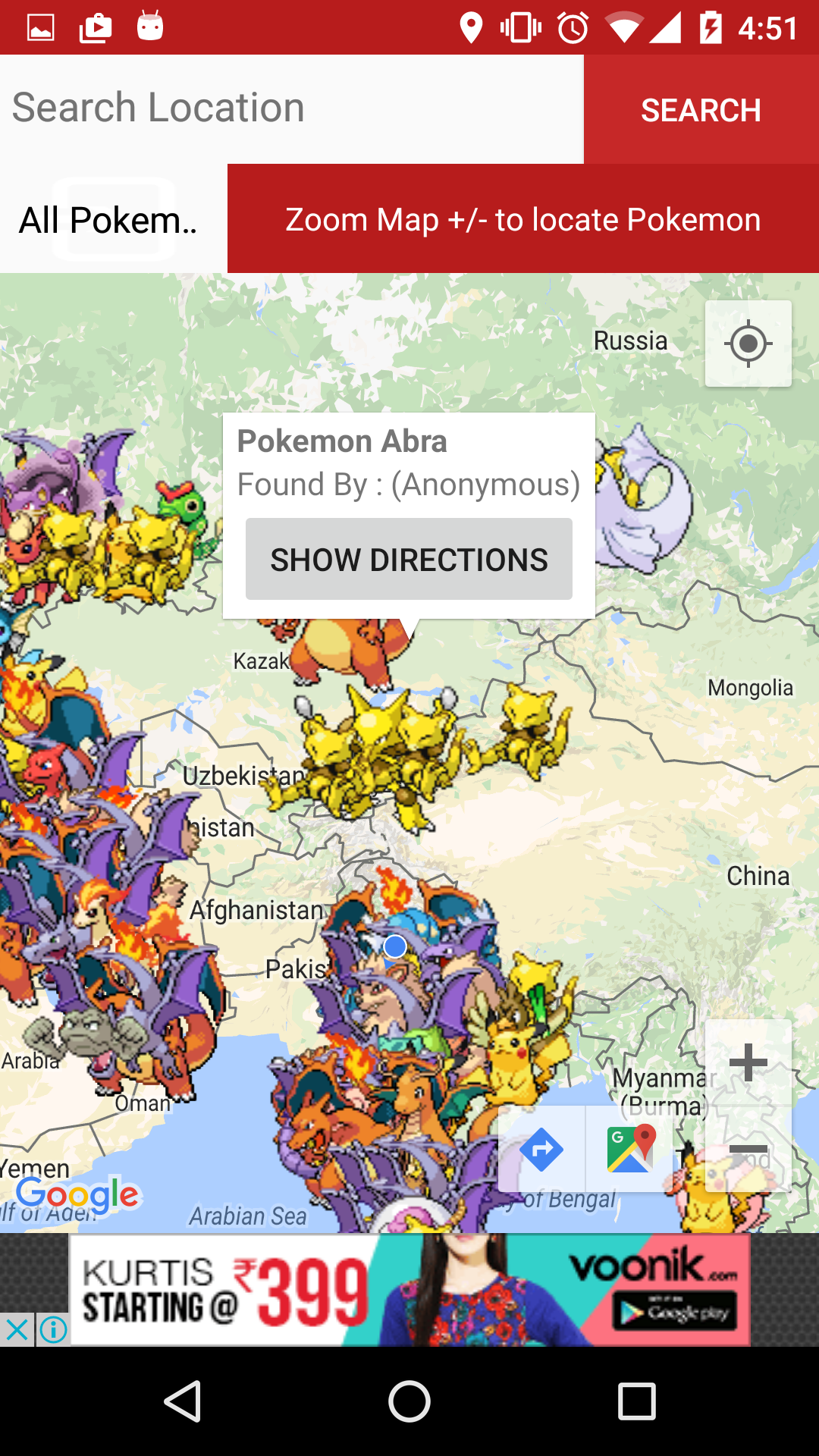 Pok Locator for Pokemon Go截图2