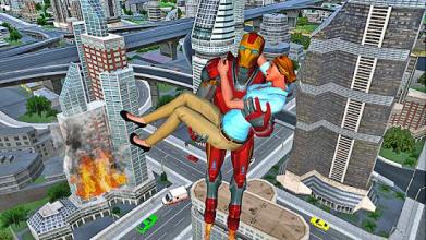 Flying Multi Superhero Robot Rescue City 2018截图3