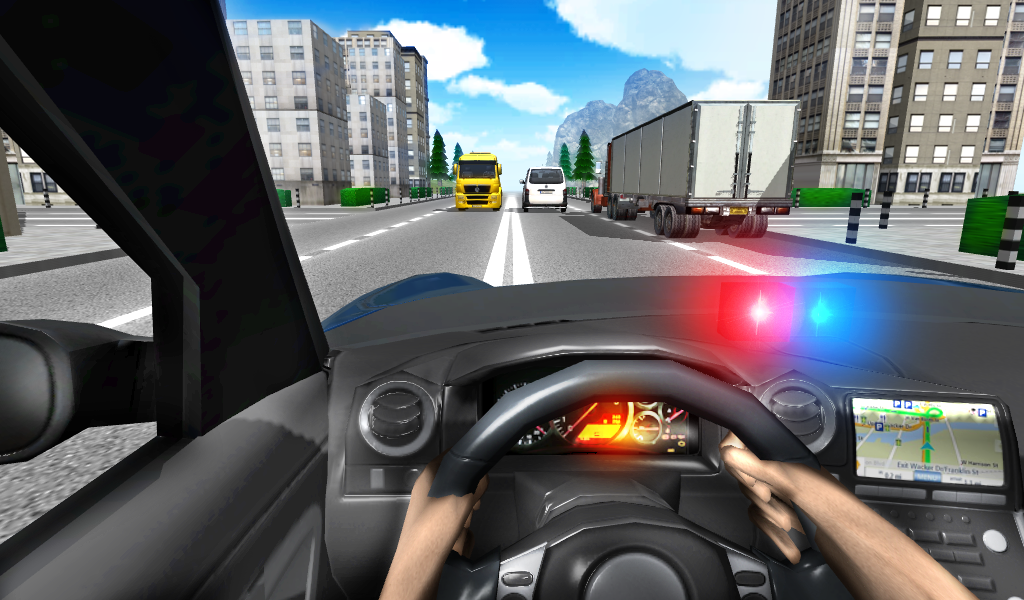 Police Driving In Car截图1