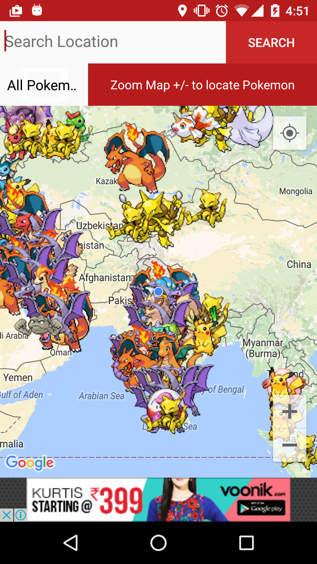 Pok Locator for Pokemon Go截图1