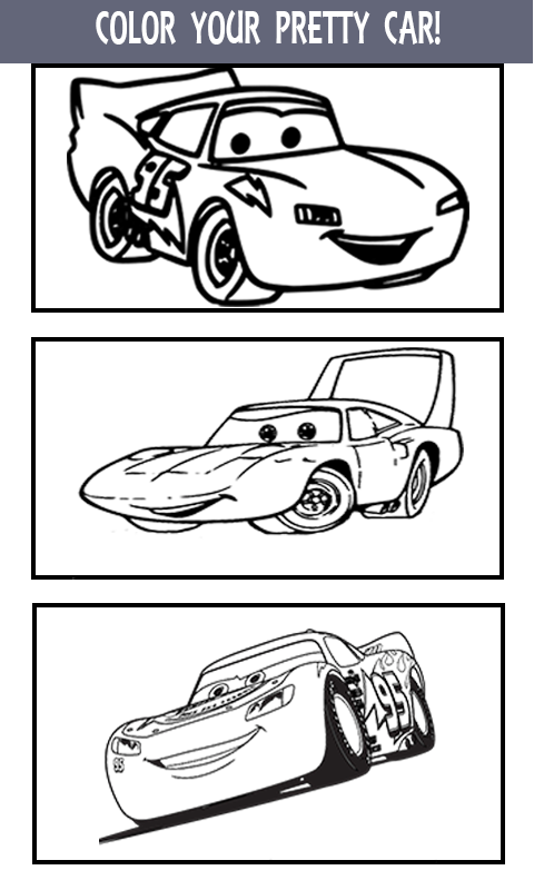 Mcqueen Coloring pages Cars 3截图2