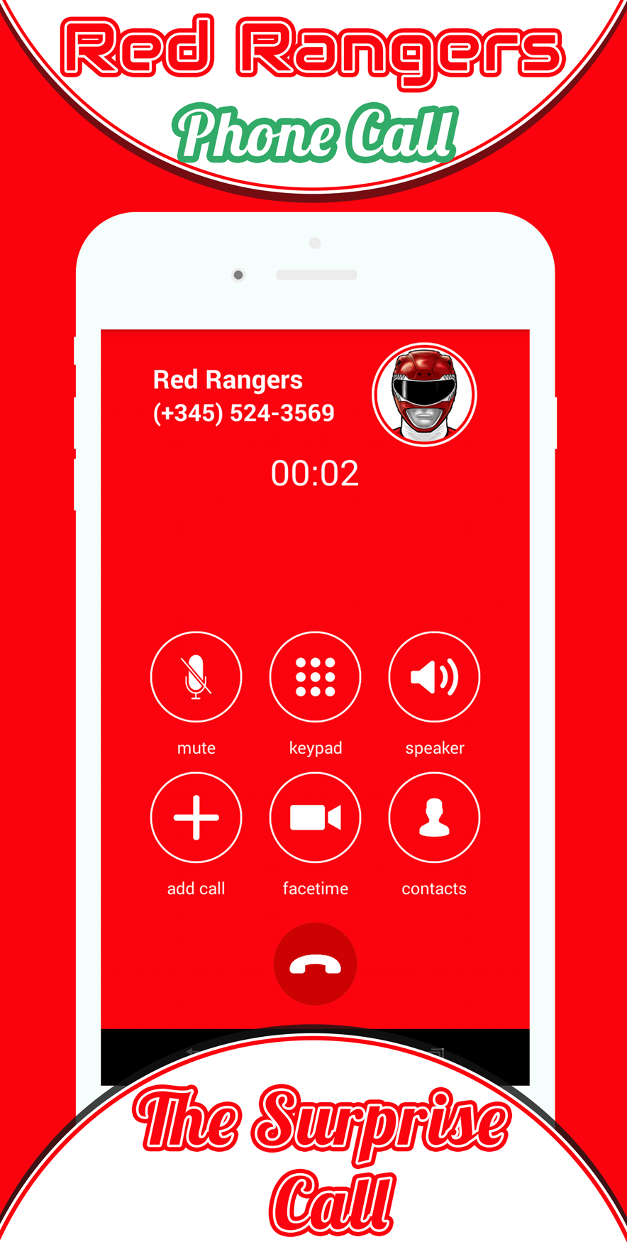 Phone Call From Red Rangers Superhero截图2