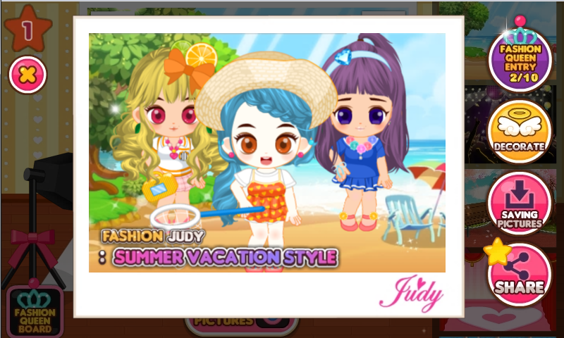 Fashion Judy: Summer vacation截图4