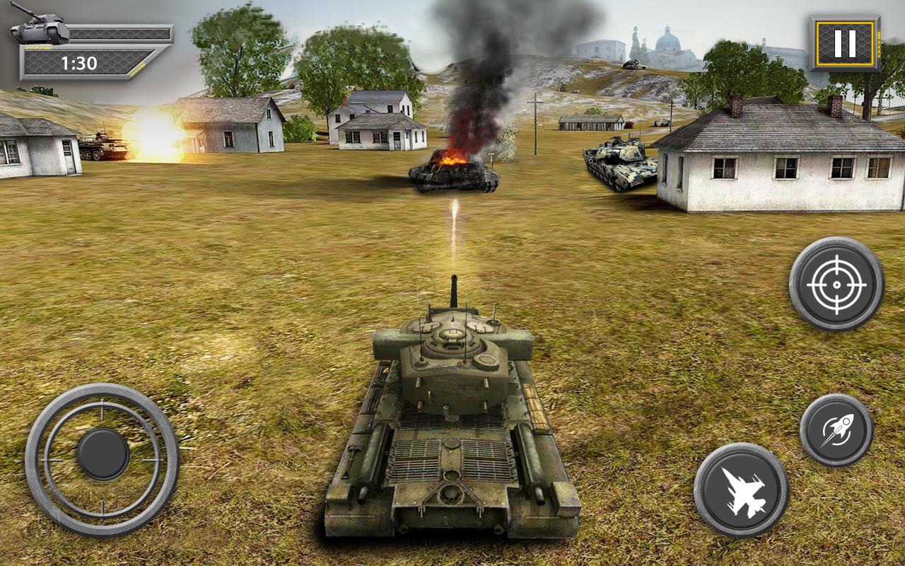 Heavy Army Tank Driving Simulator World War Blitz截图5