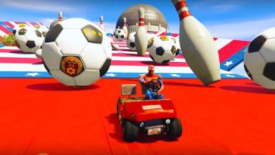Superhero Kart Racing Games: Mega Ramp Games截图3