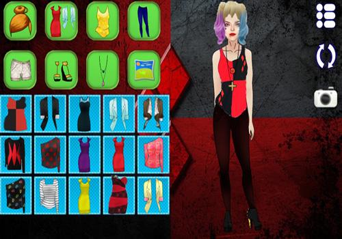 Harley Quinn Games Dress Up截图2