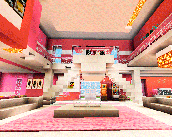 Pink dollhouse games map for MCPE roblox ed.截图1