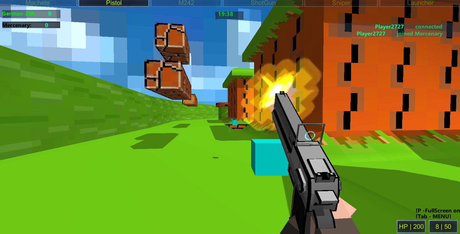 Strike Combat Pixel Arena 3D截图1