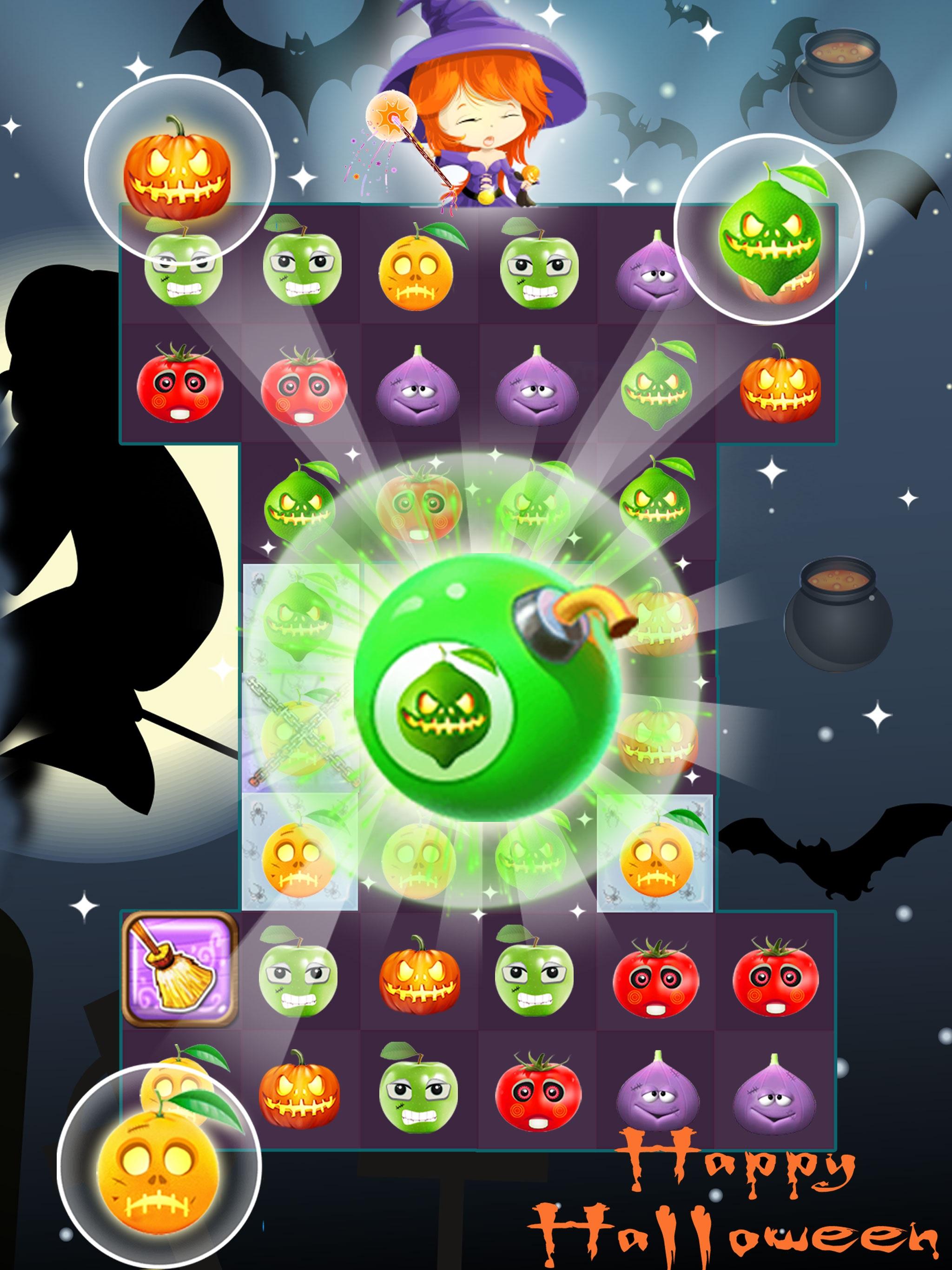 Fruit Halloween Match 3截图5