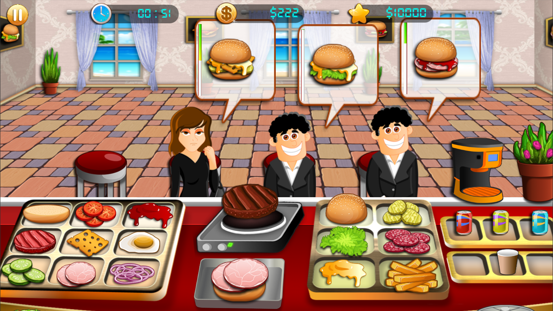 Cooking - Yummy Burger Restaurant截图3