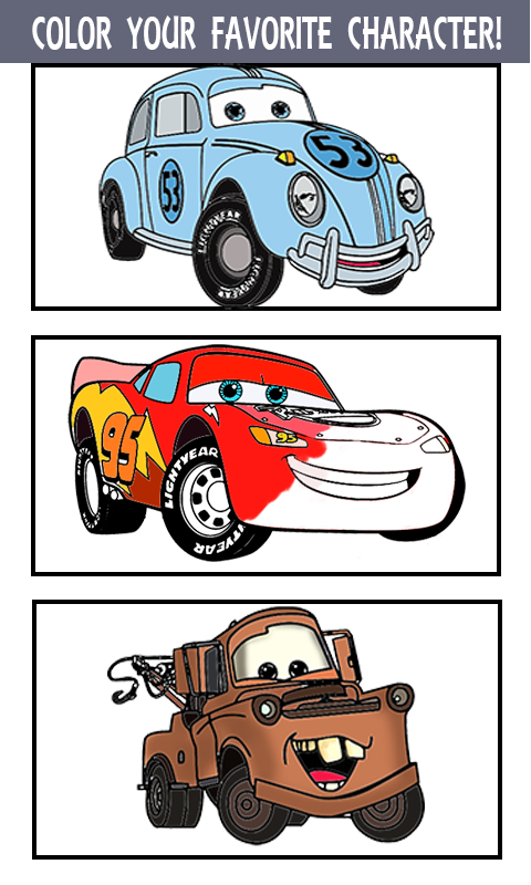 Mcqueen Coloring pages Cars 3截图3