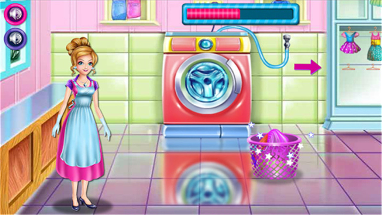 洗衣和烹饪游戏截图1