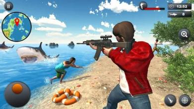 Underwater Bull Shark Attack Sniper Hunter Game截图3