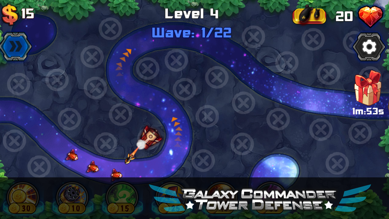 Galaxy Commander Tower defense截图1